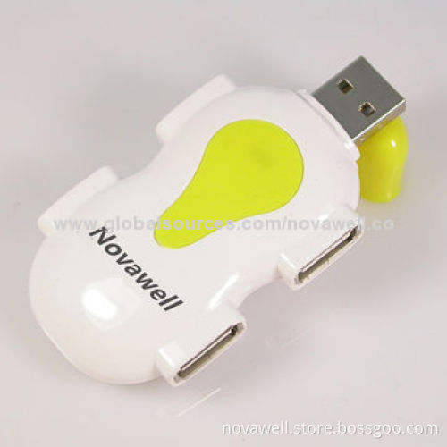 4 ports USB2.0 Hub, Elegant Style, OEM Order Welcomed